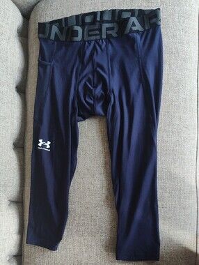 Under Armour Heatgear Men’s Navy Blue Compression Tights